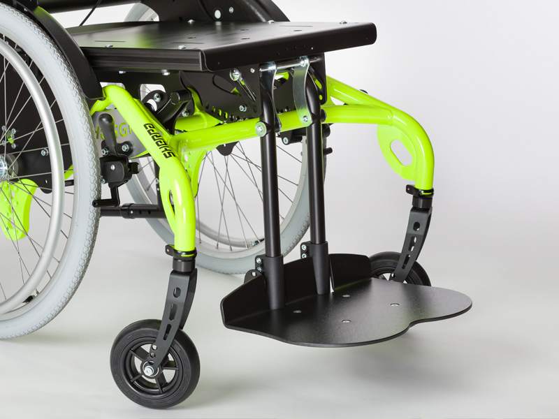 SHERPA Leuchtgelb Kniewinkelanlage Fussbrett Kniehebelbremse