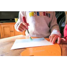 T C 2 Orange Cat Childrens Mat Childrens Product Child Painting 6