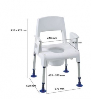Pico Sal Og Sturtustóll Stærðarupplýsingar