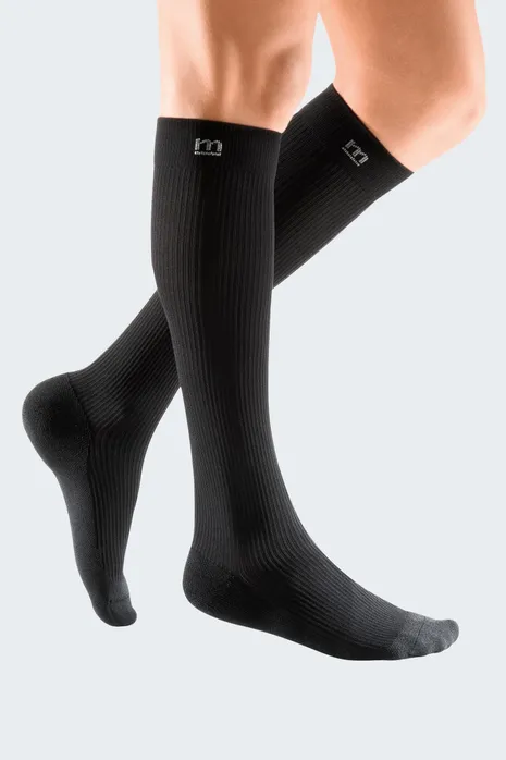 Man With Black Compression Stockings Mediven Active M 3085