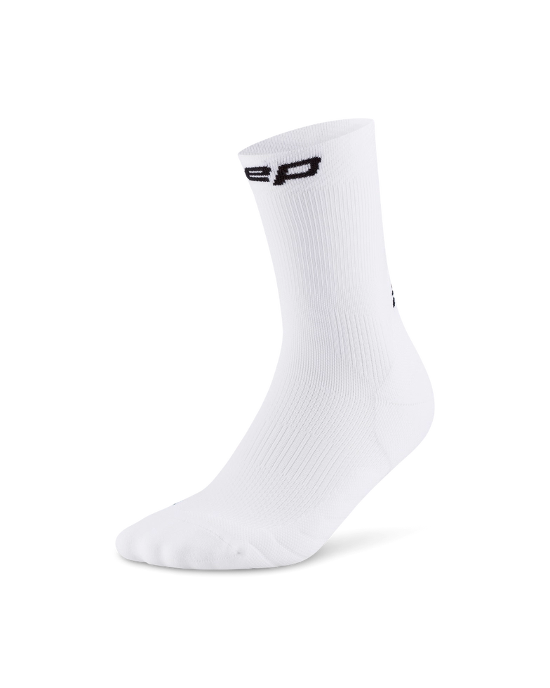 Core Run Socks Mid Cut 5 0 White Wp7c0r Wp8c0r Front 1 4To5 1Png