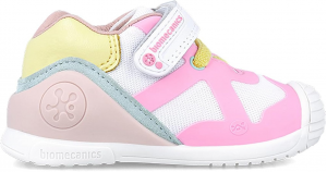 Biomecanics Barnaskór Bleikir, Hvítur Og Gulir