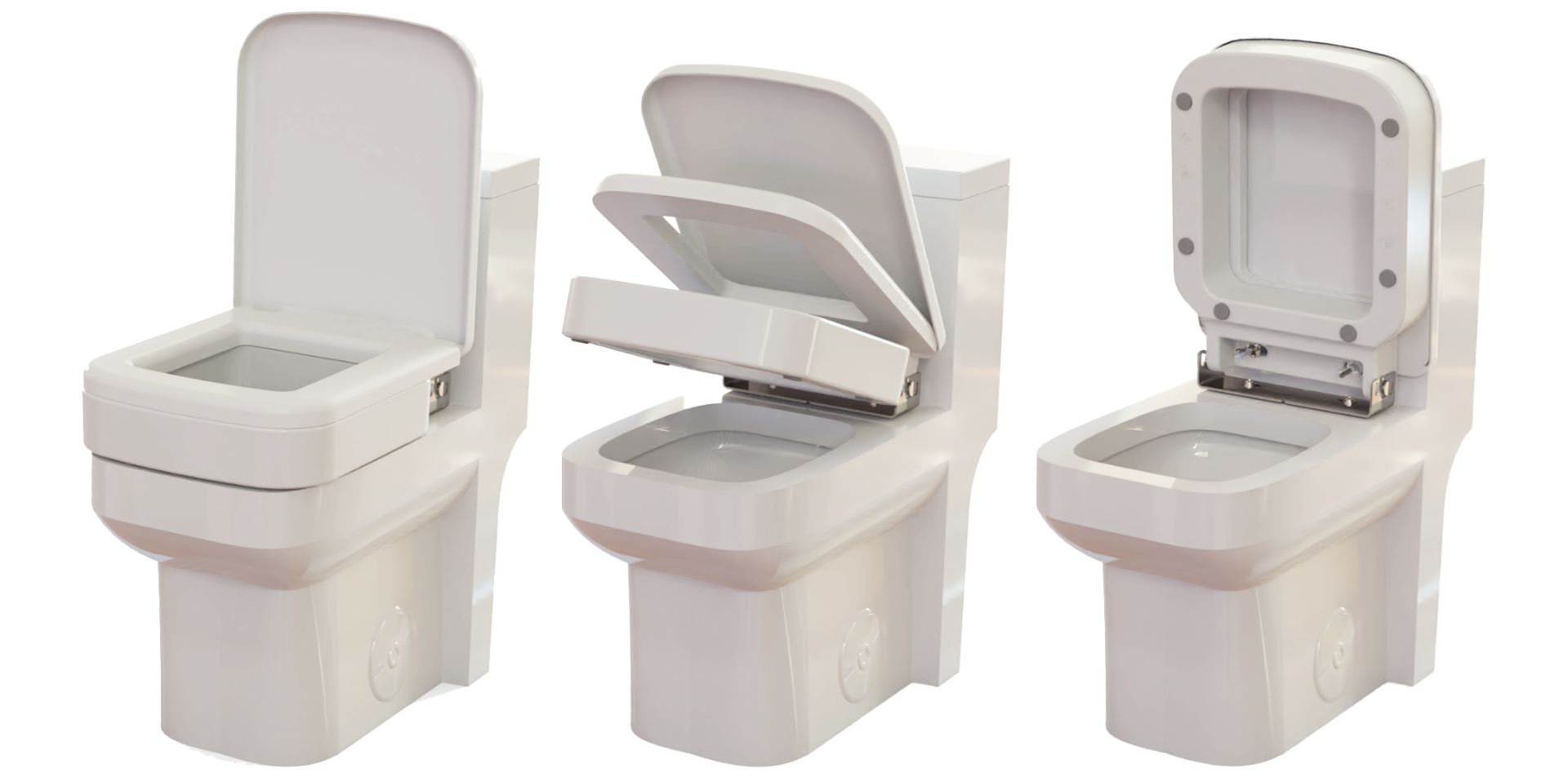 0001964 Ashby Lift Square Toilet Raiser