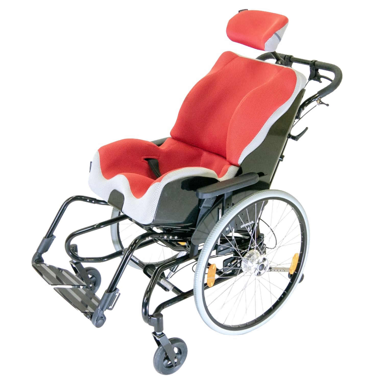 Ottobock Dino 3 Specialist Seating Wheelbase Self Propel Black Red Moulded Seating Tilt Web