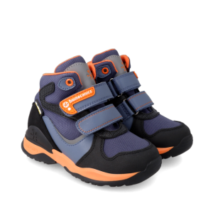 Biomecanics Gore Tex Skór Bláir Og Appelsínugulir