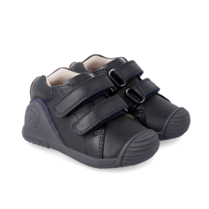 Biomecanics Ungbarnaskór Dökkbláir Með Bláum Sóla