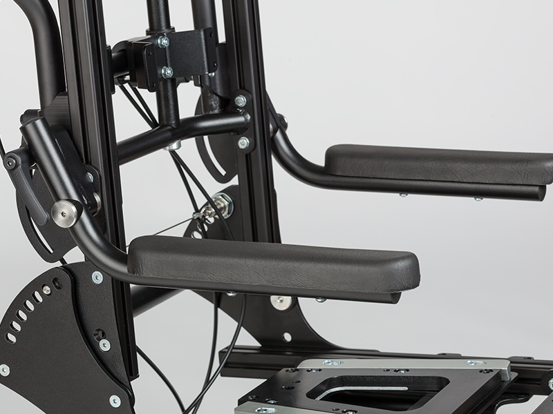 SHERPA Mattschwarz Armlehnen