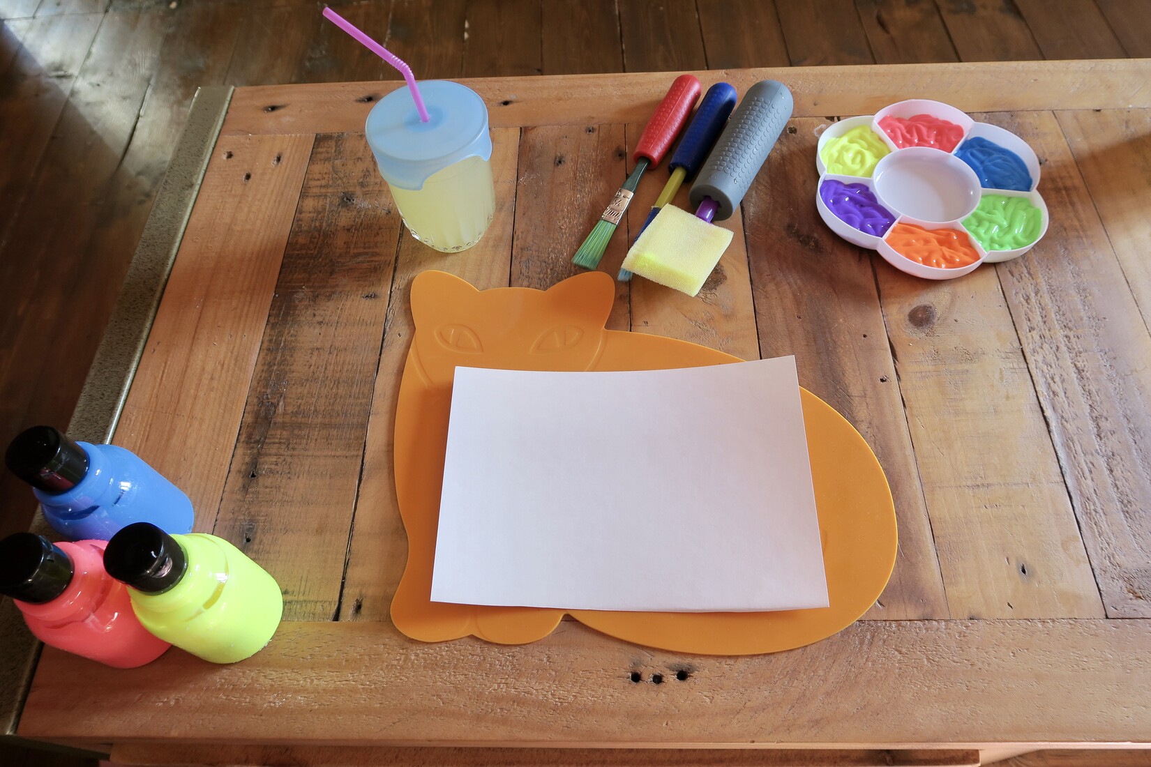 T C 2 Orange Cat Childrens Mat Childrens Product 1