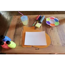 T C 2 Orange Cat Childrens Mat Childrens Product 1