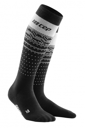 Ski Thermo Merino Socks Black Grey WP20V8 WP30V8 M Front 2