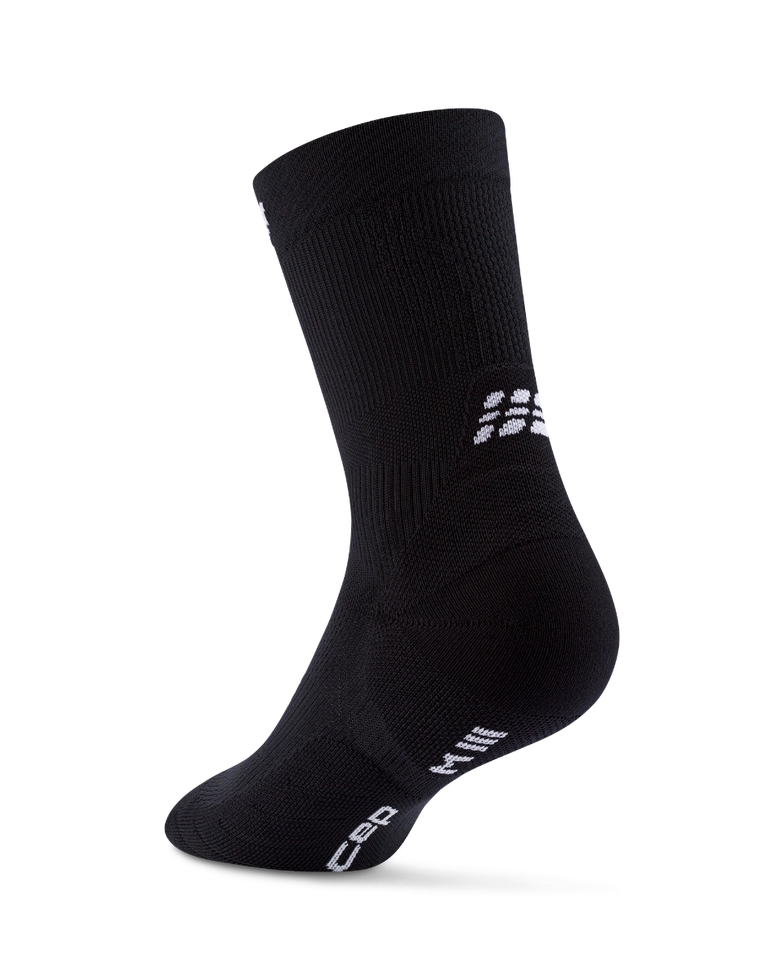 Core Run Socks Mid Cut 5 0 Black Wp7c5r Wp8c5r Back 4To5 3Png (1)