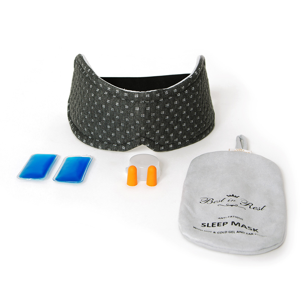 Best In Rest Luxury Memory Foam Anti Fatigue Eye Mask Whats Included 3