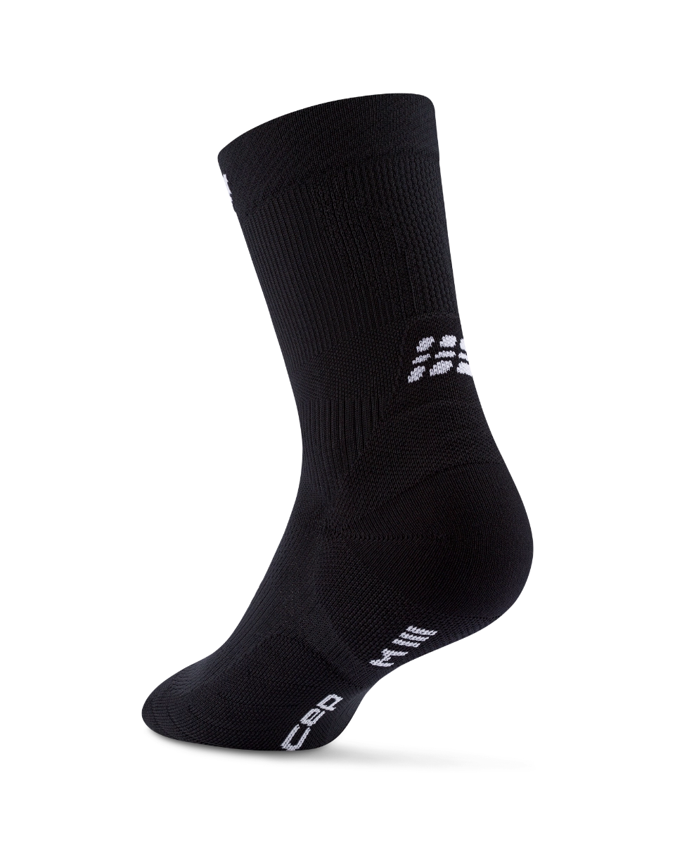 Core Run Socks Mid Cut 5 0 Black Wp7c5r Wp8c5r Back 4To5 2Png (1)